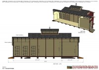 CS100 - Combo Chicken Coop + Garden Shed Plans Construction_025
